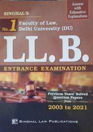 Solved Papers of Faculty of Law Delhi University (DU) LLB Entrance Examination (2003-2022)